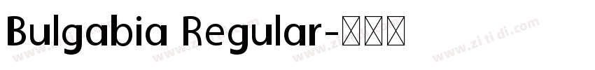 Bulgabia Regular字体转换